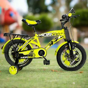 12" Morgan Bicycle with Training Wheels | Yellow
