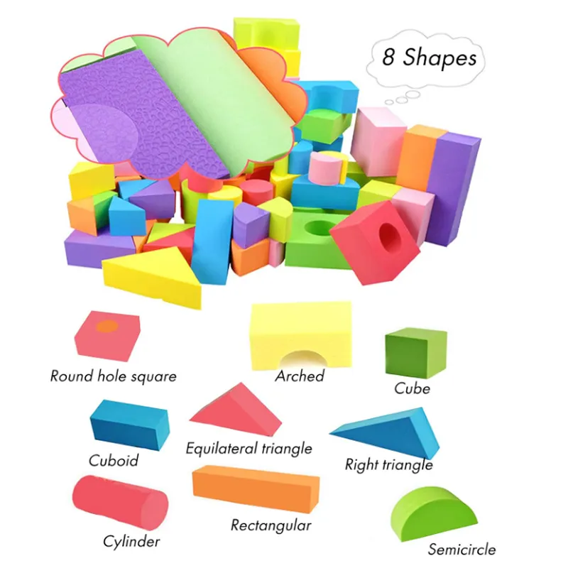 52-Piece Educational Eva Foam Stacking Toys Yg-352