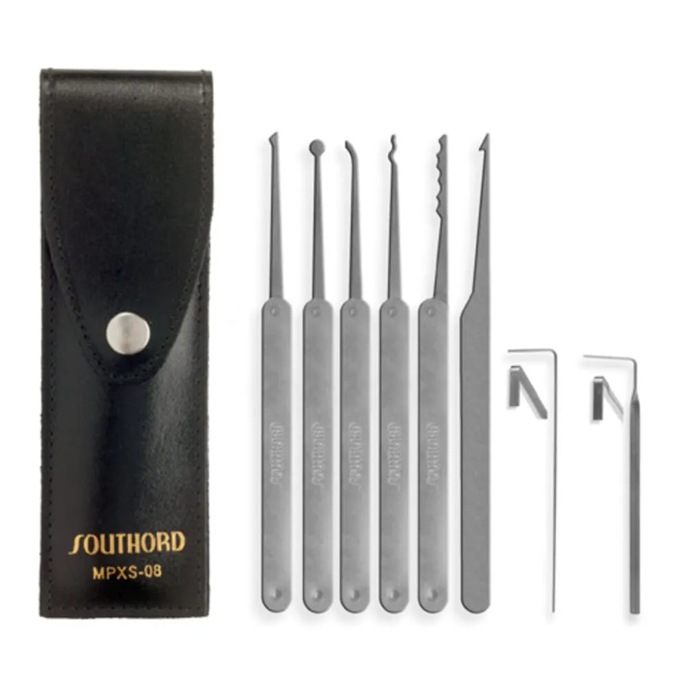 8 Piece Lock Pick Set