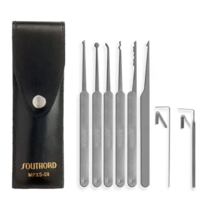 8 Piece Lock Pick Set