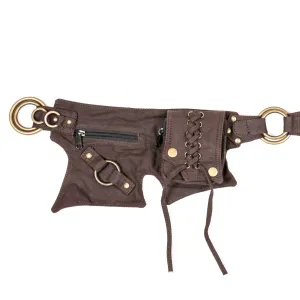 Canvas Corset Belt - Brown