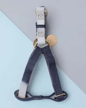 Cotton Webbing Dog Harness in Grey Ombré (Made in the USA) (CLEARANCE)