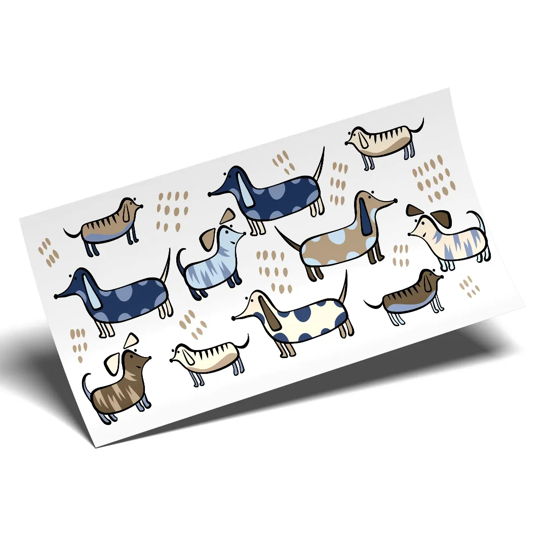 Cup Wrap Sticker UV DTF -  doggy's