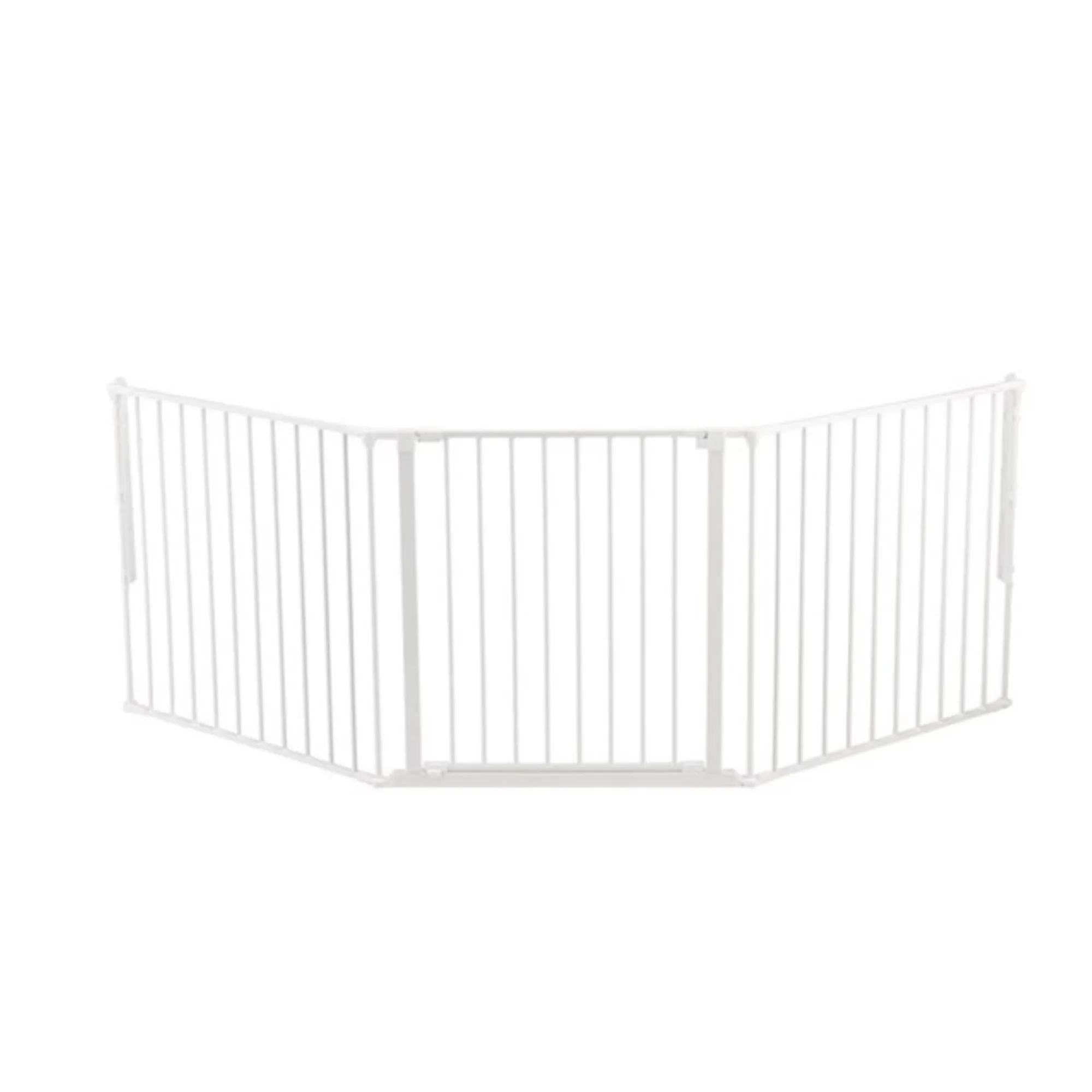 DogSpace Max L multi expandable metal Pet gate, white
