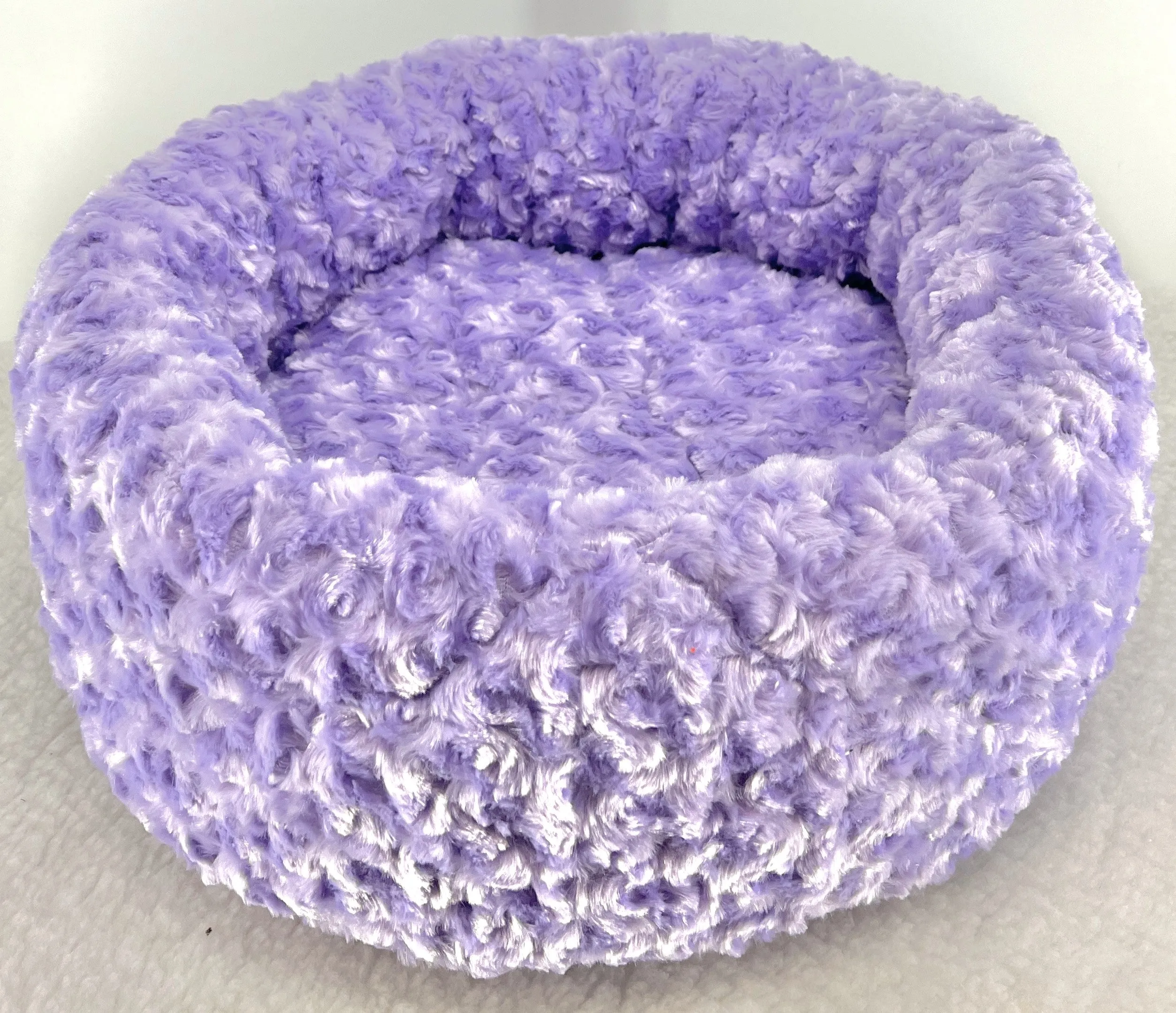 Donut Bed Minky Solids and Solid Minky Dots