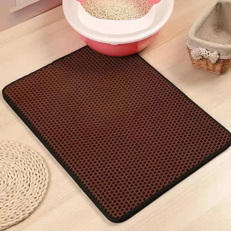 Double Layer Non-Slip Cat Litter Mat