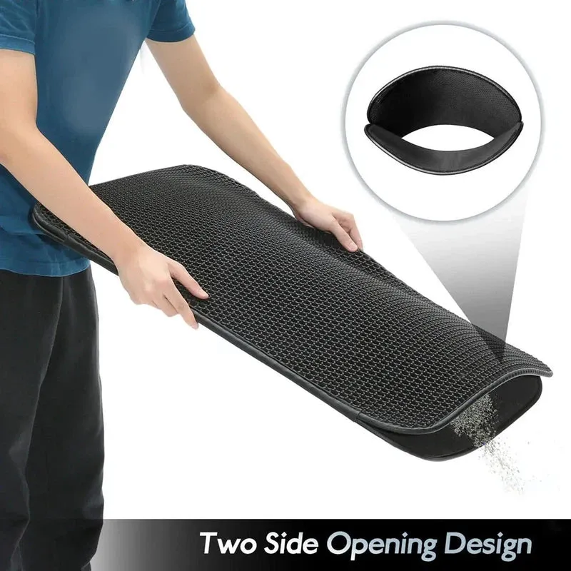 Double Layer Non-Slip Cat Litter Mat