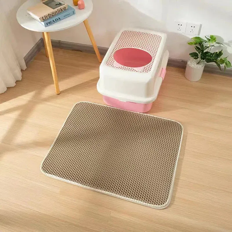 Double Layer Non-Slip Cat Litter Mat