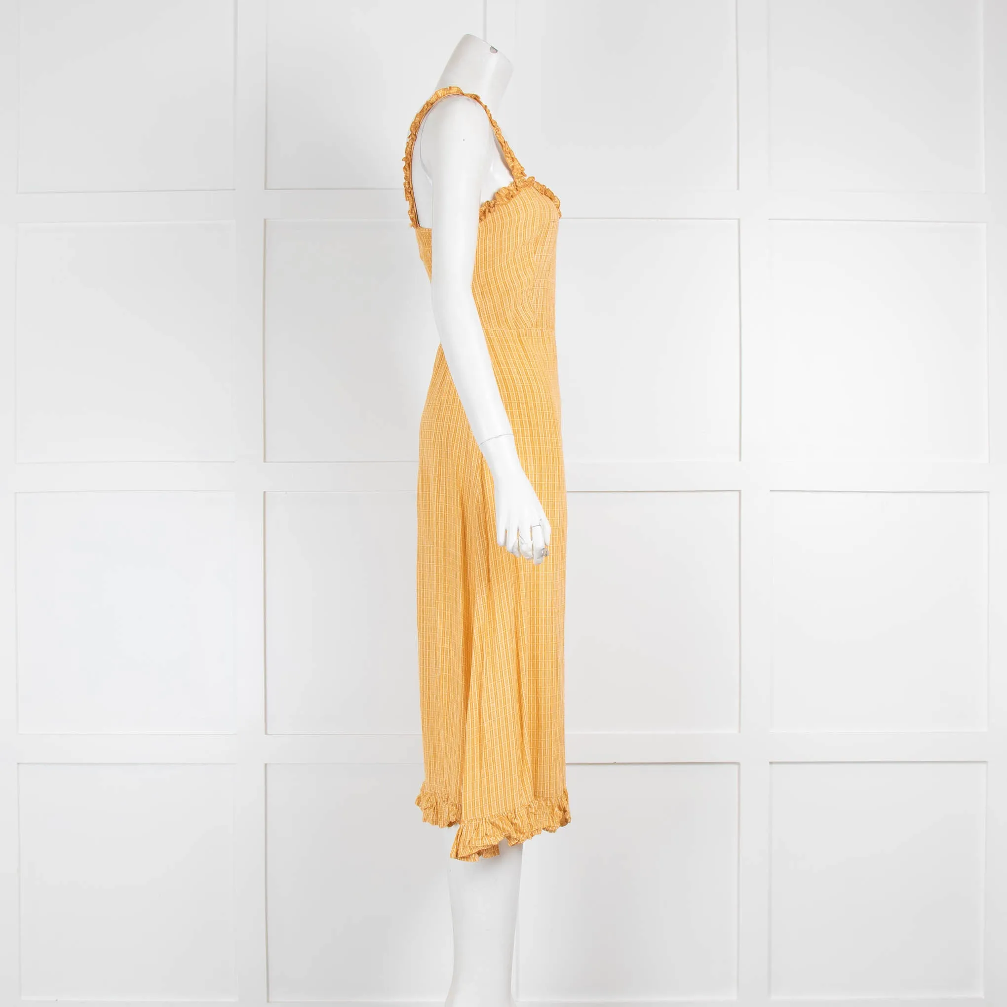 Faithfull the Brand Yellow Strap Sundress
