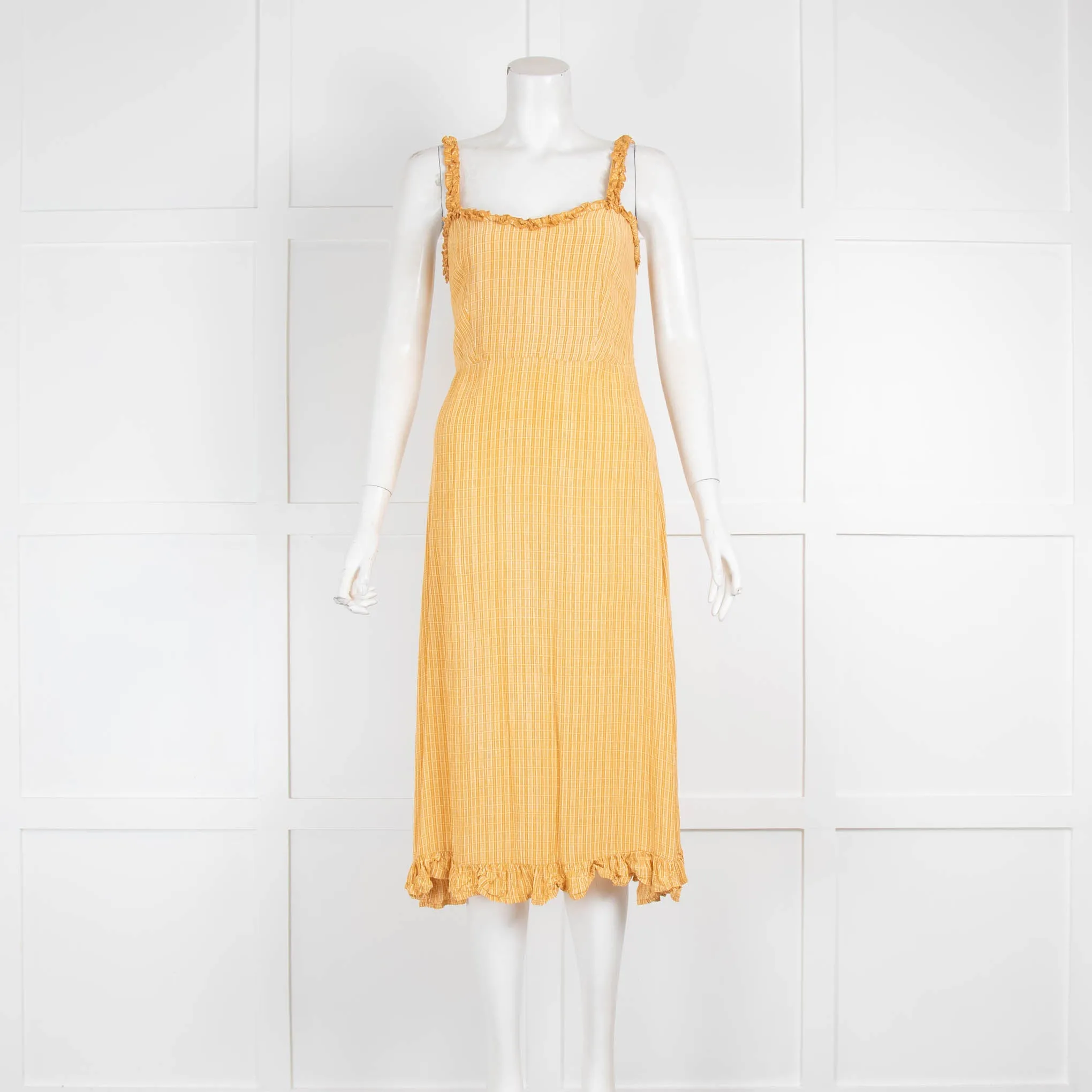 Faithfull the Brand Yellow Strap Sundress