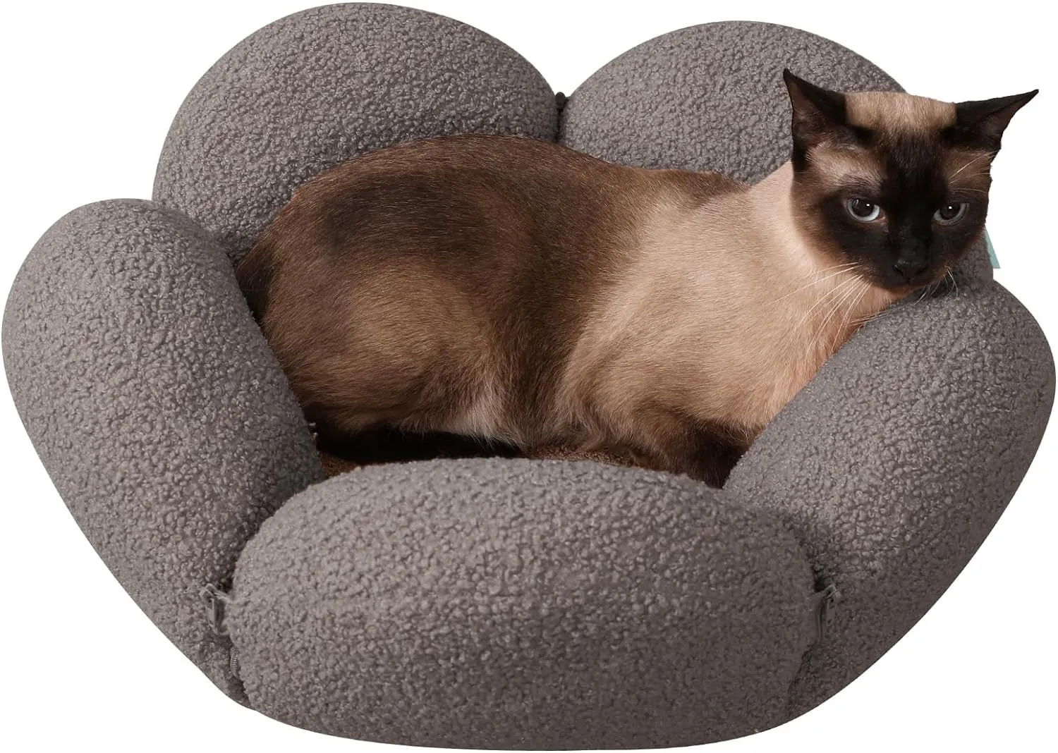 Flower Shape Plush Cat Bed