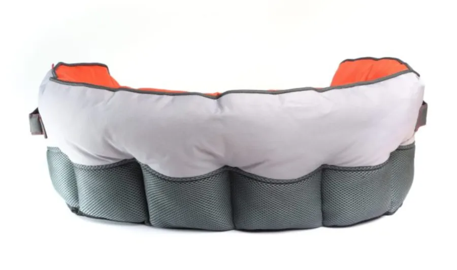 GiGwi – Canvas Round Bed – Red/Orange