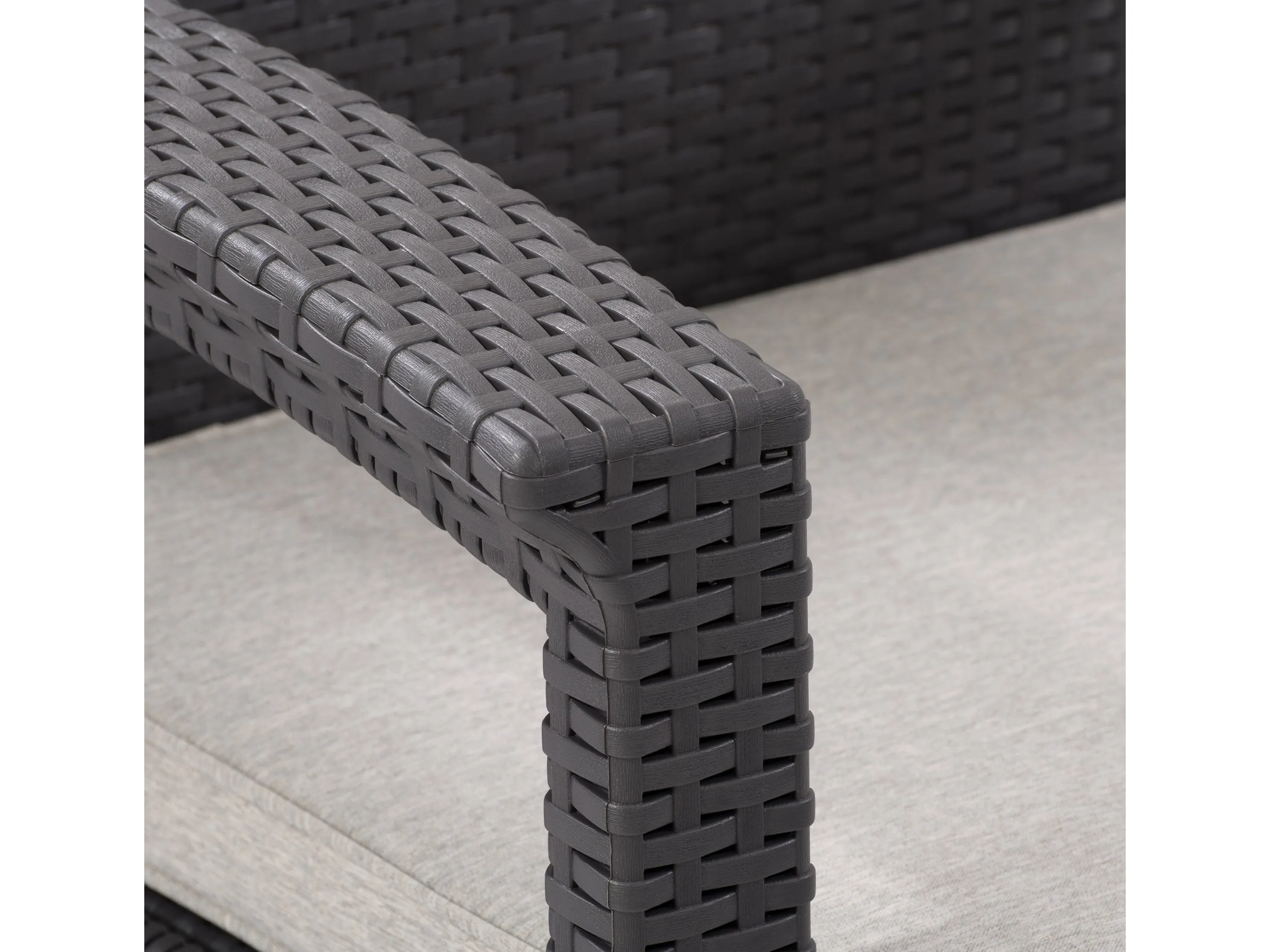 Grey Patio Conversation Set 4pc