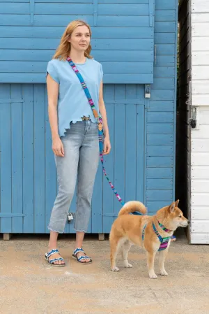 Inca Blue Hands Free (Coupler) Dog Lead