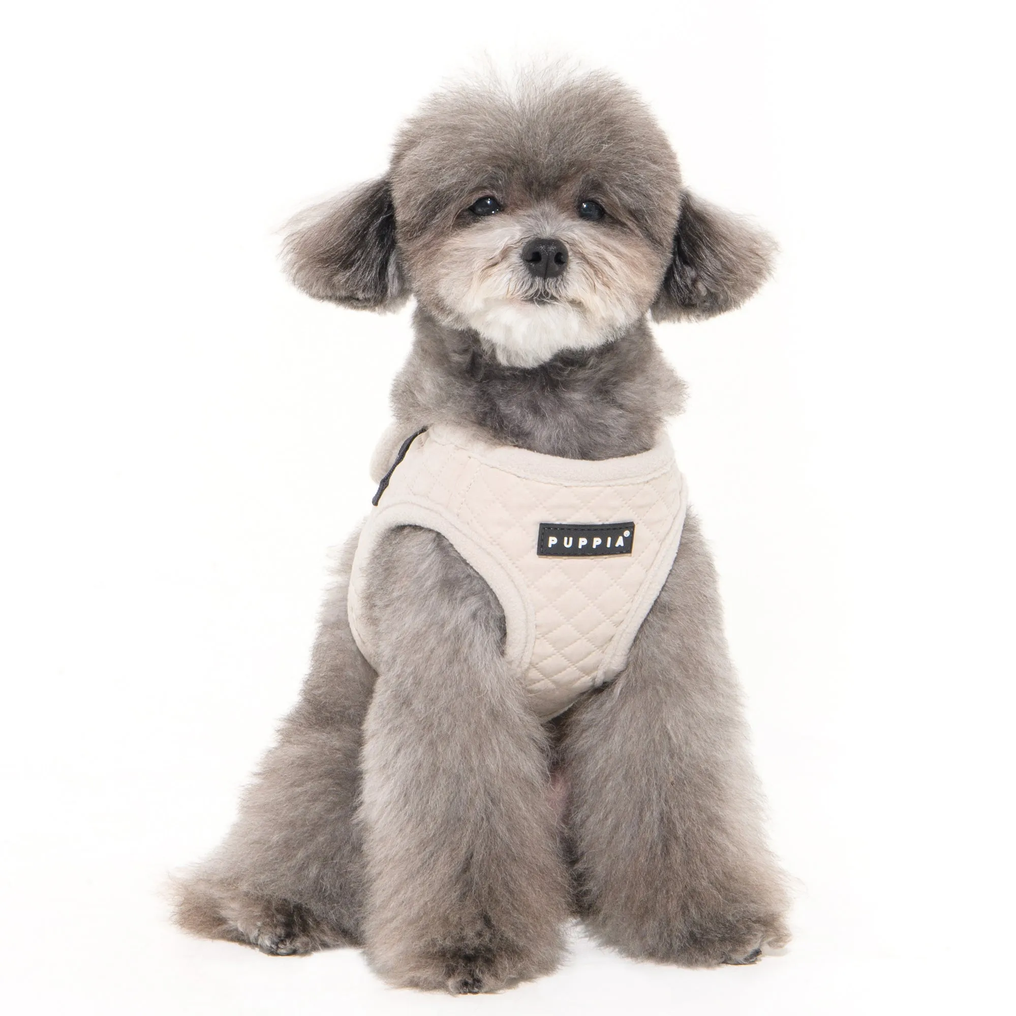 irvin quilted step-in harness - cream