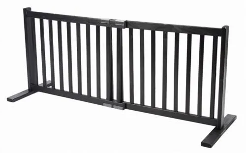 Kensington 20" Free Standing Small Pet Gate in Black