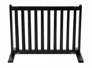 Kensington 20" Free Standing Small Pet Gate in Black