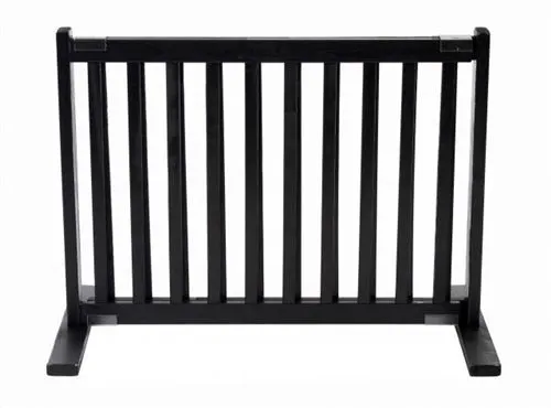 Kensington 20" Free Standing Small Pet Gate in Black