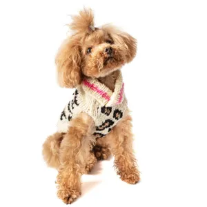 Leopard Hand Knit Wool Dog Sweater by Chilly Dog