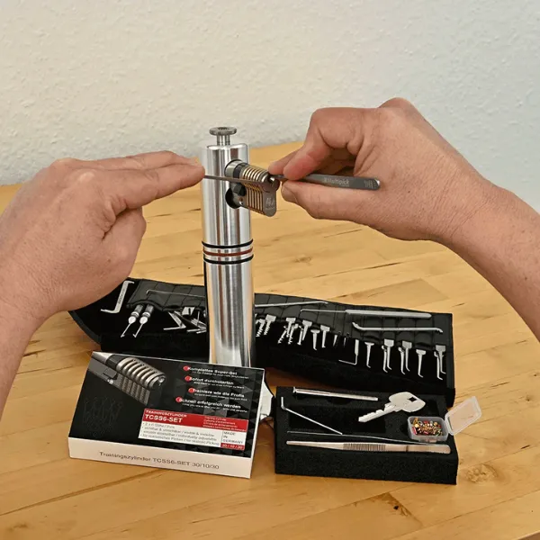 Multipick -  TCSS6-SET - 6 pin advanced Euro Profile Training Lock set   Pinning kit