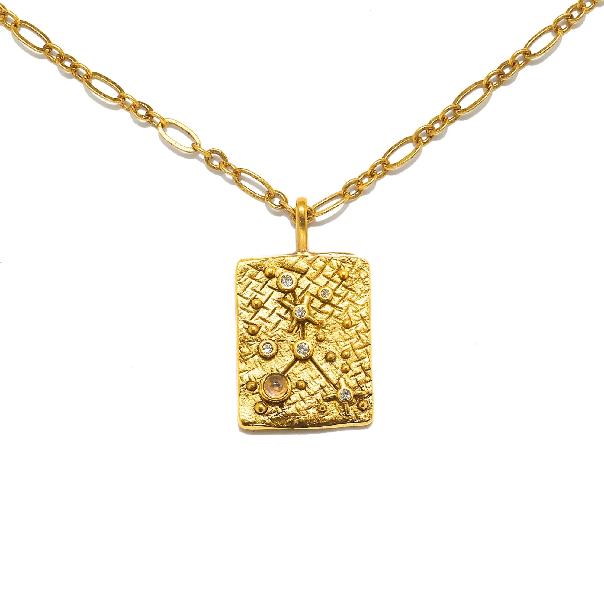Night Sky Star Map Necklace