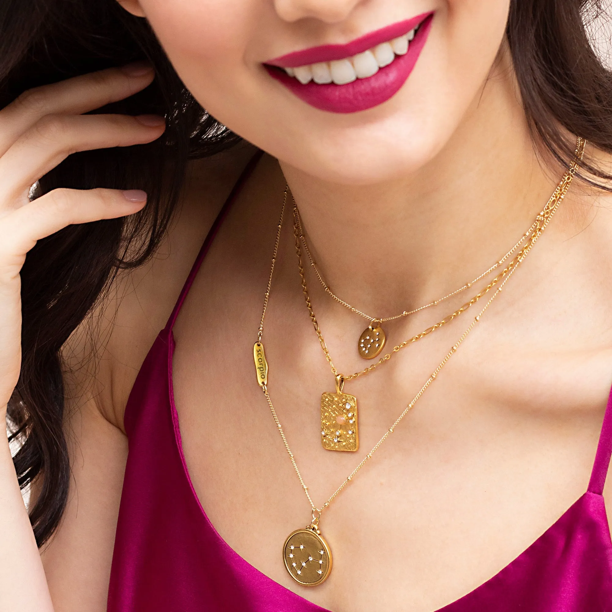 Night Sky Star Map Necklace