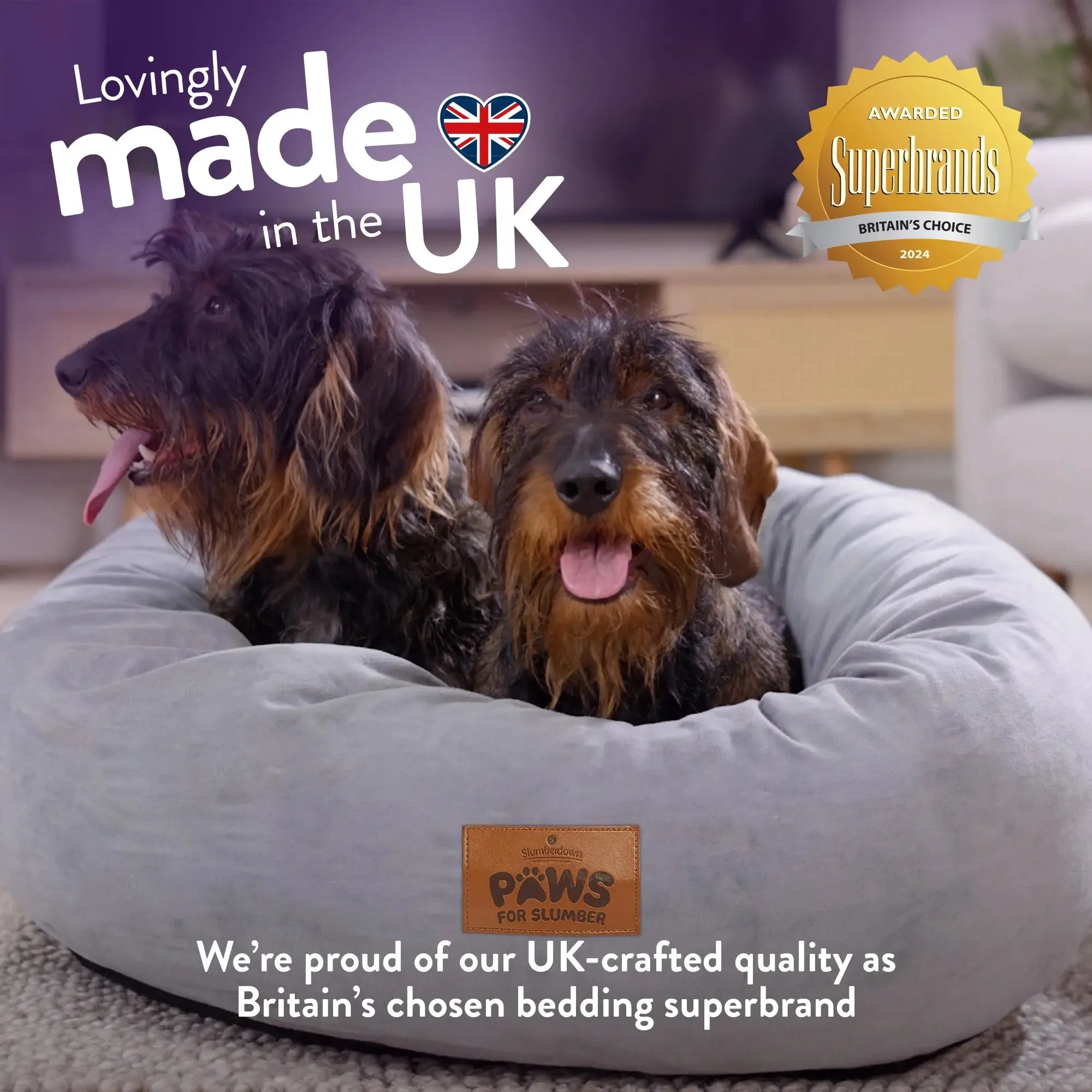 Paws for Slumber Donut Pet Bed