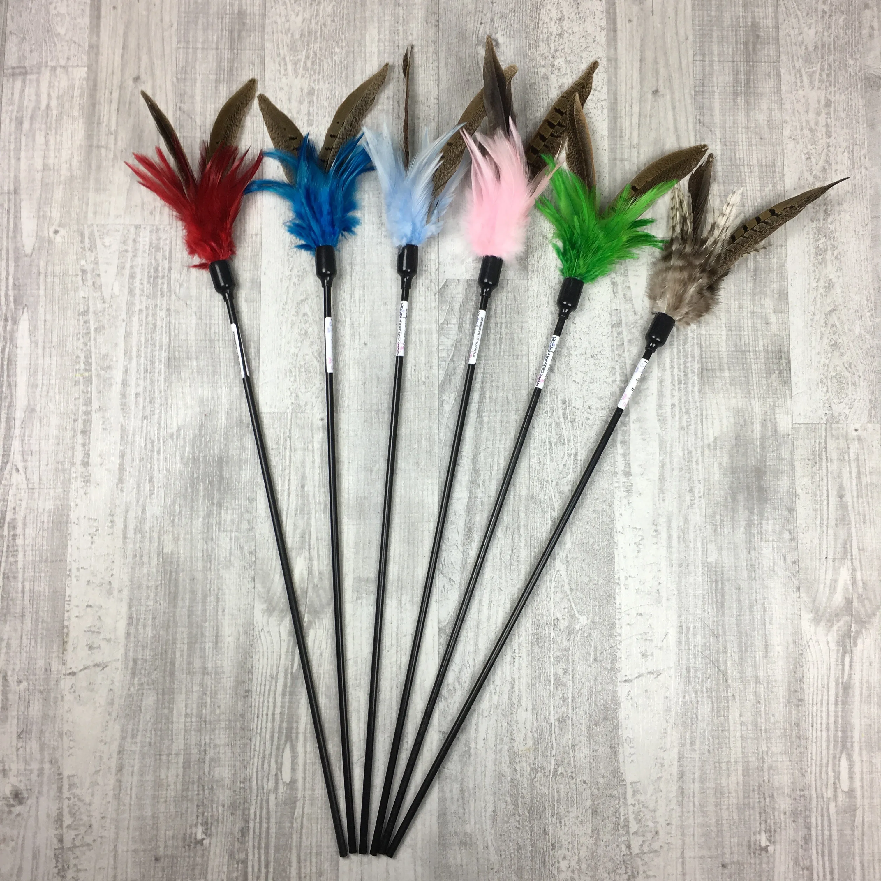 Pheasant duster cat teaser toy