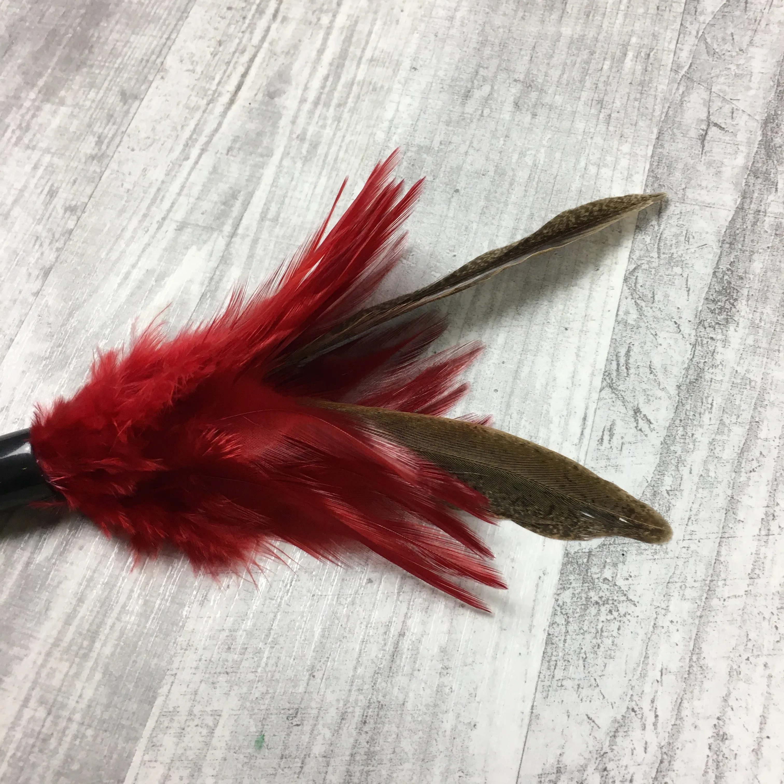 Pheasant duster cat teaser toy