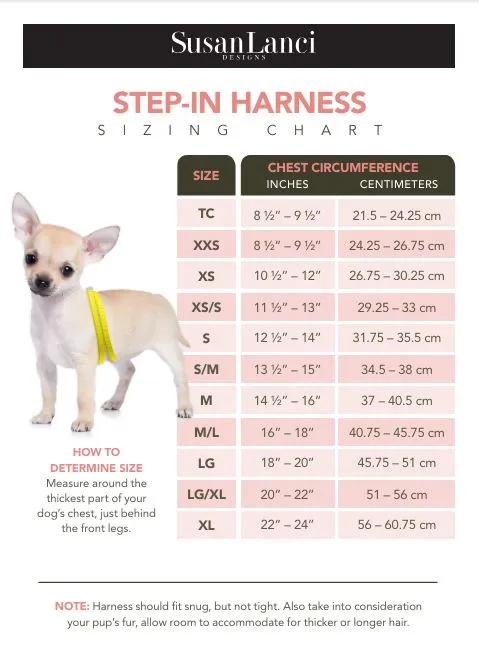 Polka Dot Step In Harness