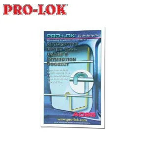 Pro-Lok - AO95 - Automotive Entry Tool Usage & Instruction Booklet - Locksmith Class Resource