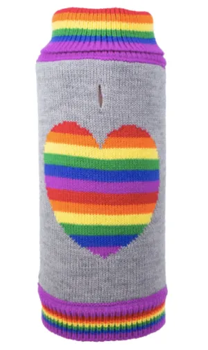 Rainbow Heart Sweater