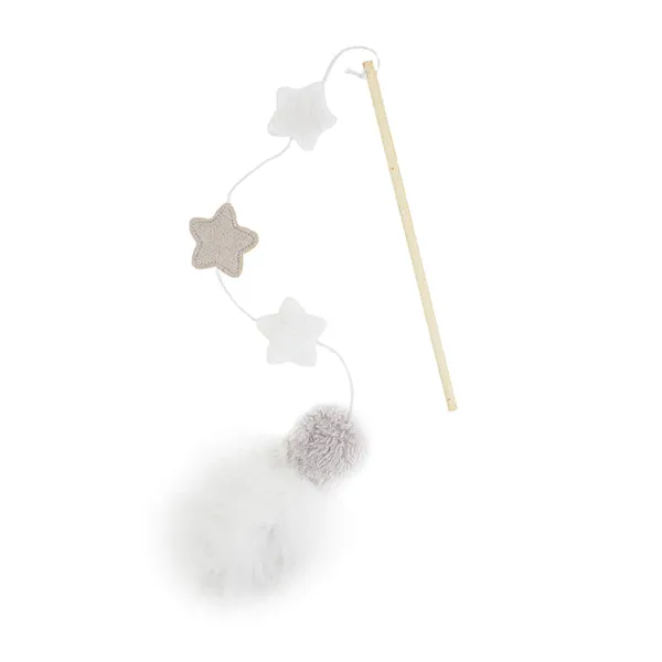 Rosewood Multi texture Star and Feather Cat Teaser