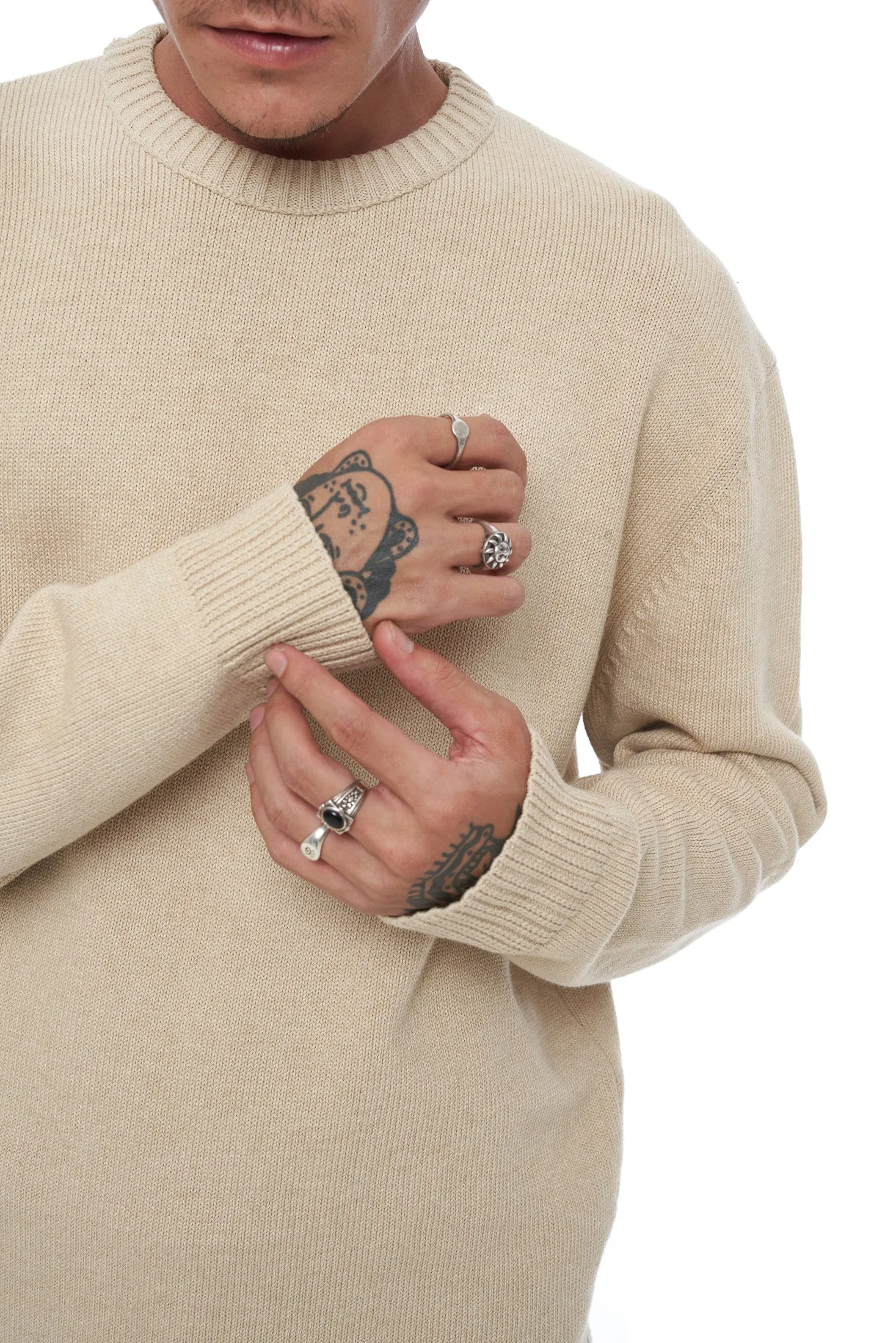 Russell Knit Sweater - Beige