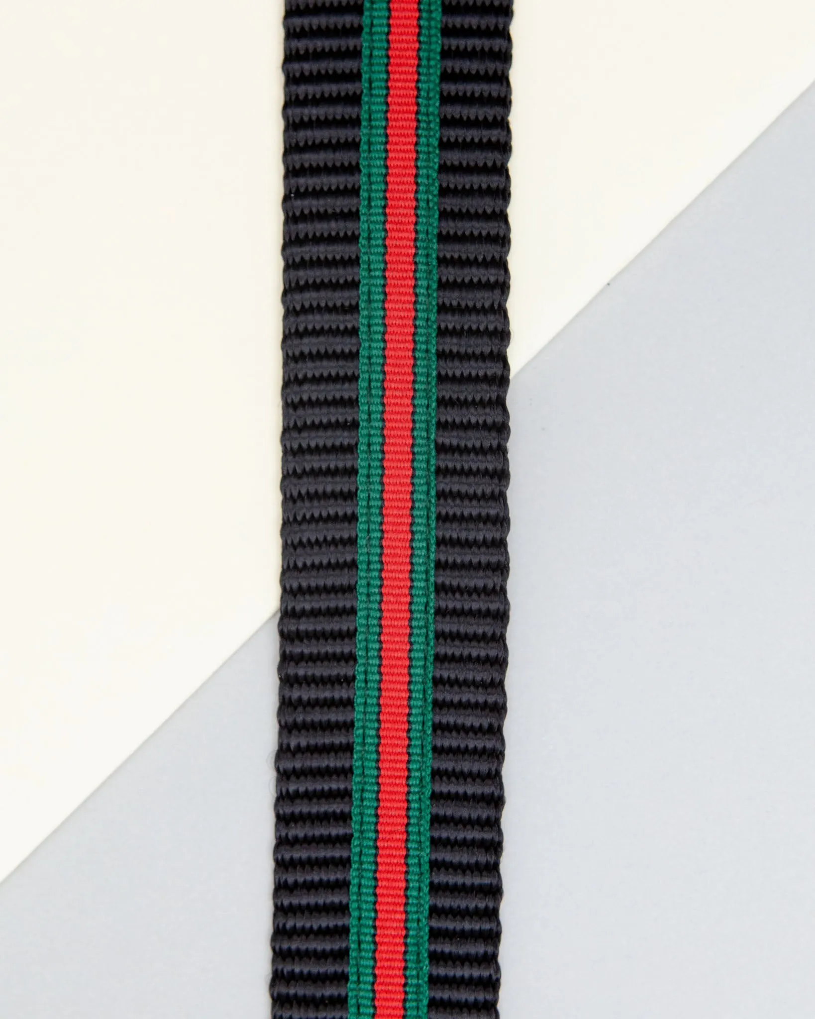 Step-In Dog Harness in Luxe Green & Red Stripe (Made in NYC)