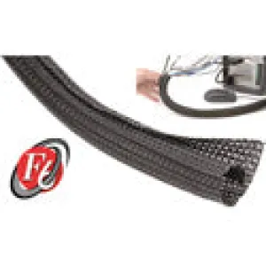 TechFlex 1 1/4 Inch F6-Self Wrap Sleeving Black 250ft