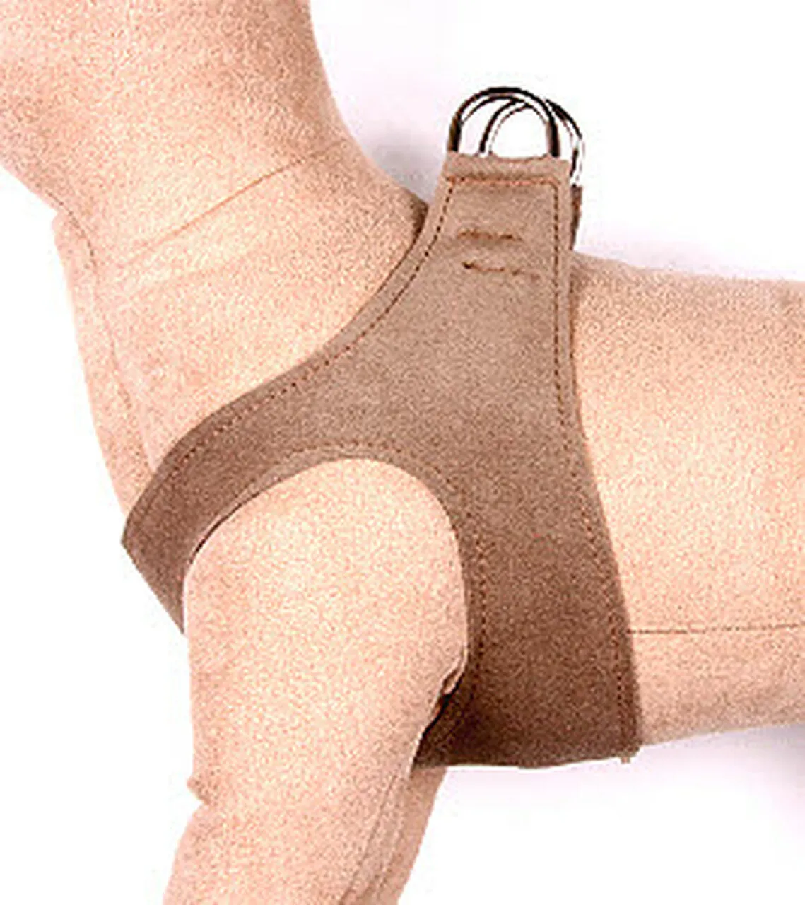 ultra-suede step in harness - fawn