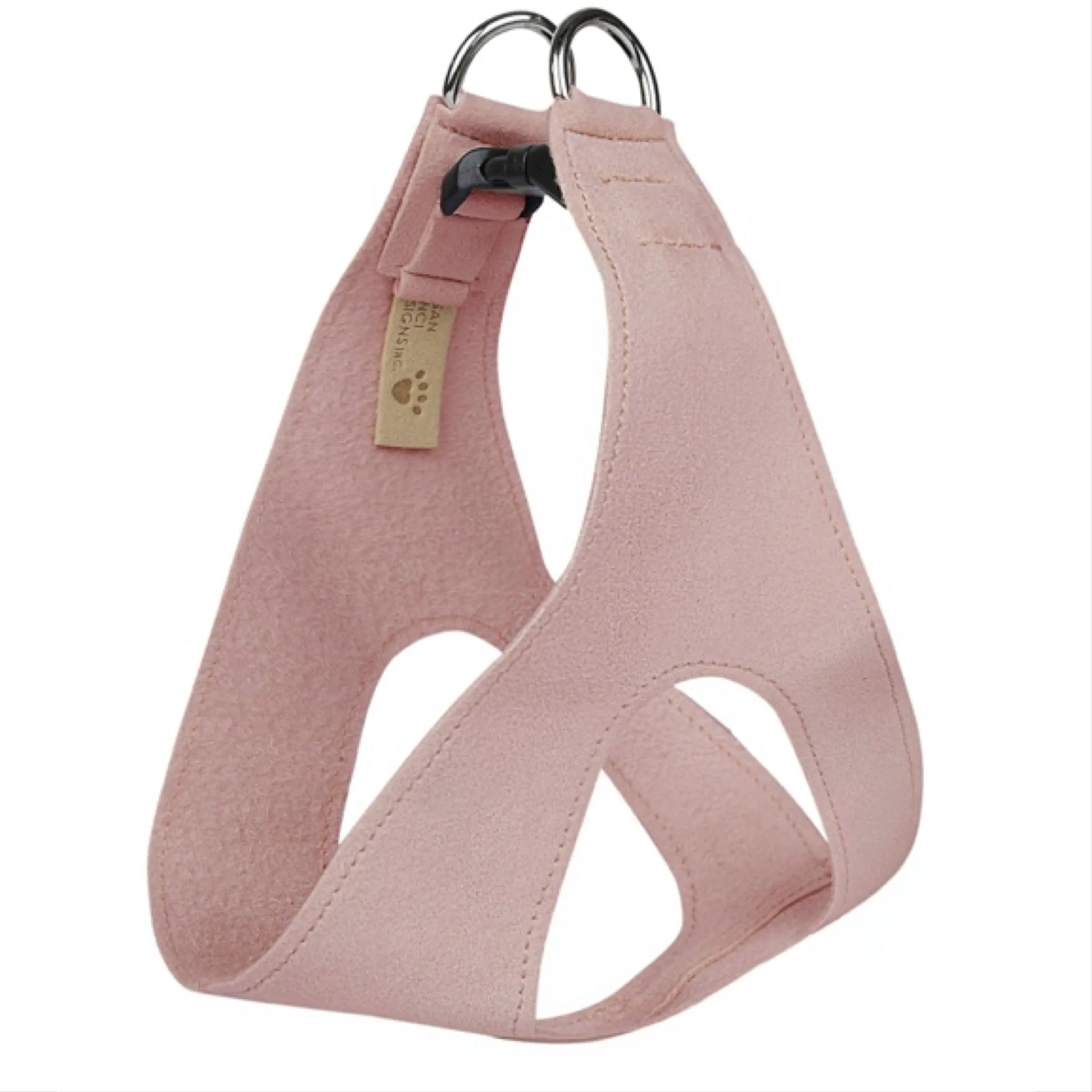 ultra-suede step in harness - rosewood